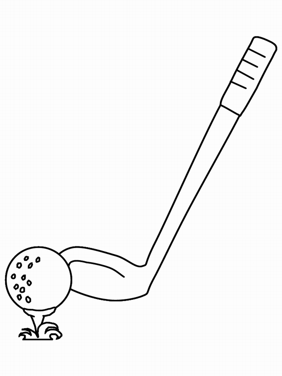 Golf coloring pages â birthday printable