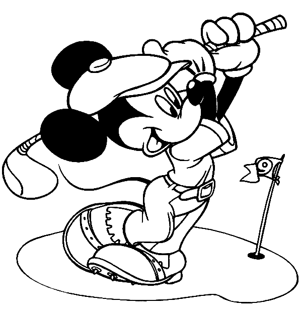 Golf coloring pages printable for free download