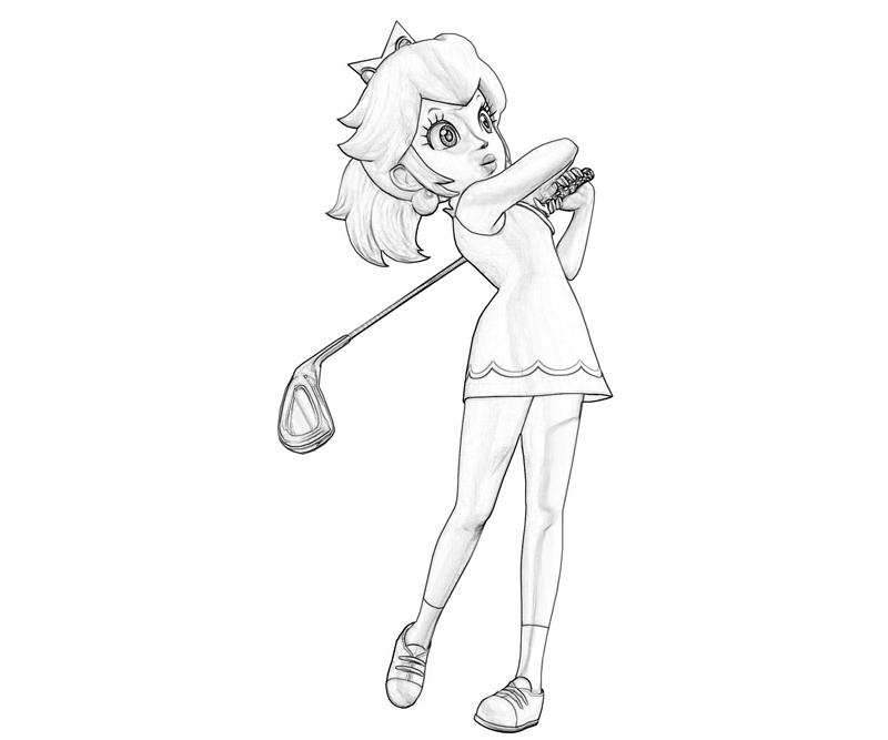 Princess peach peach play golf