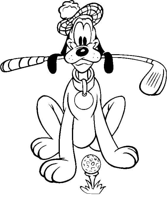 Golf coloring pages