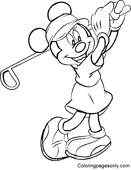 Golf coloring pages printable for free download