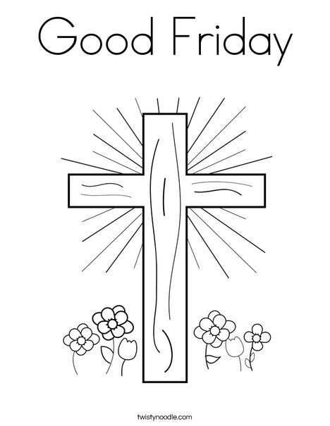 Good friday coloring page