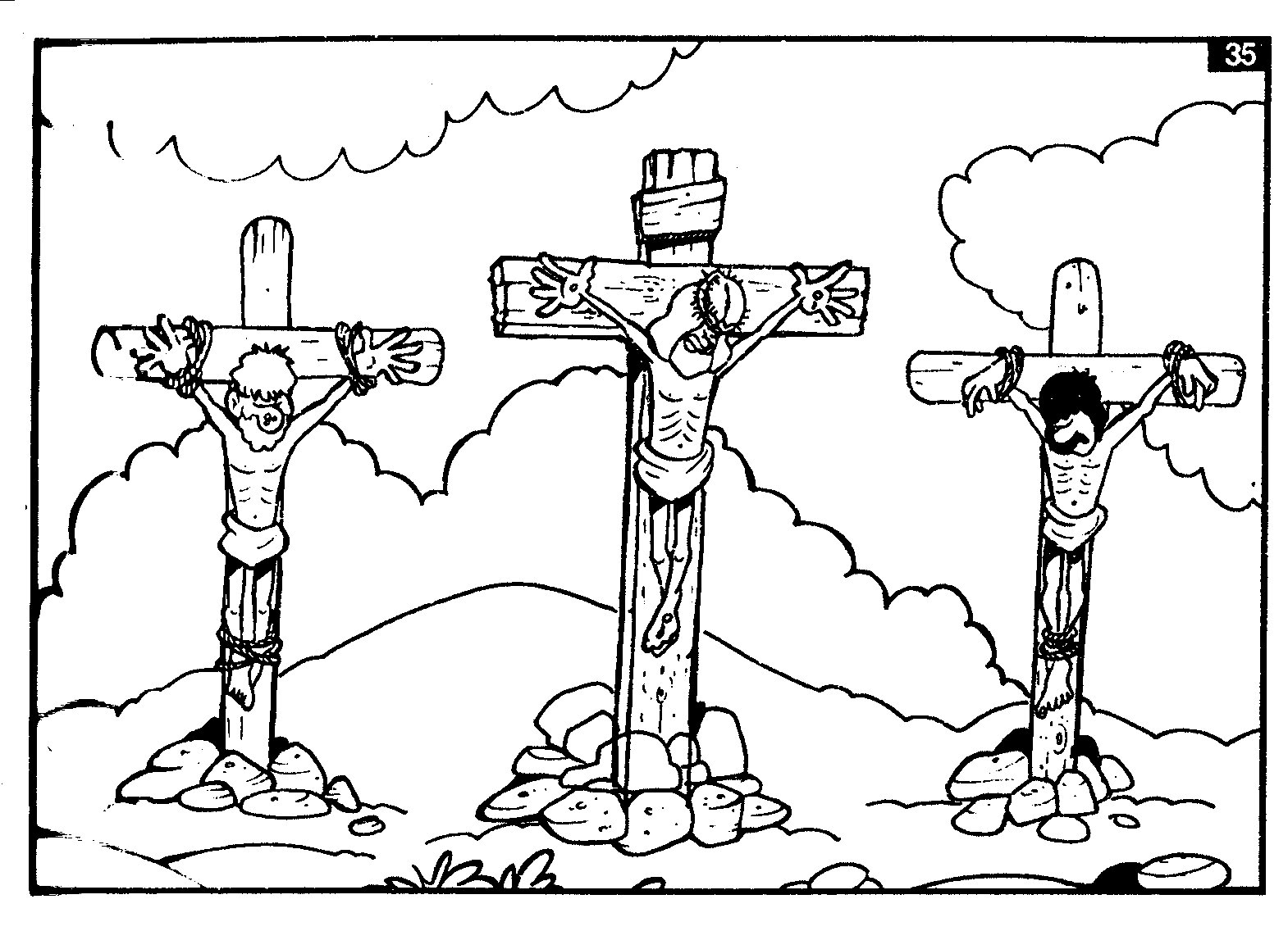 Coloring page good friday holidays and special occasions â printable coloring pages