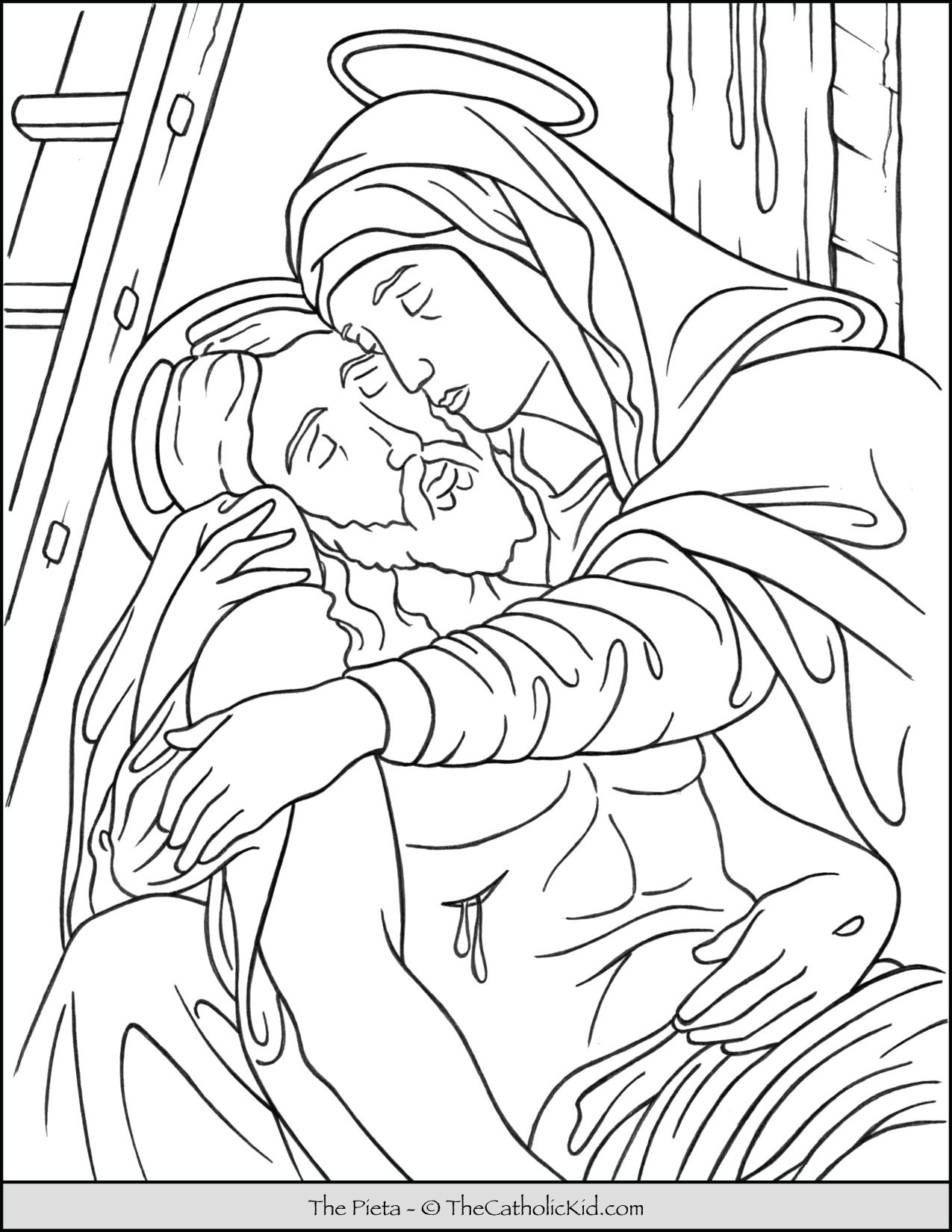 Lent easter coloring pages