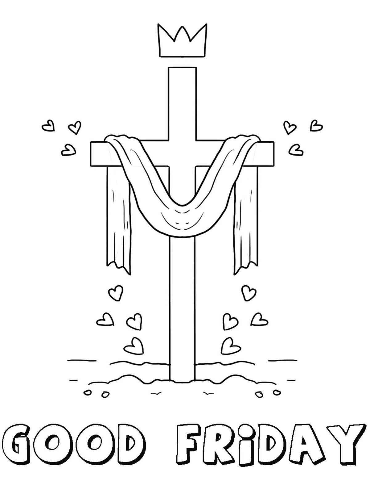 Good friday coloring page