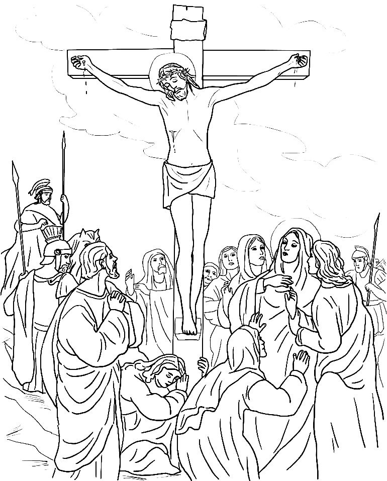 Good friday coloring pages printable for free download