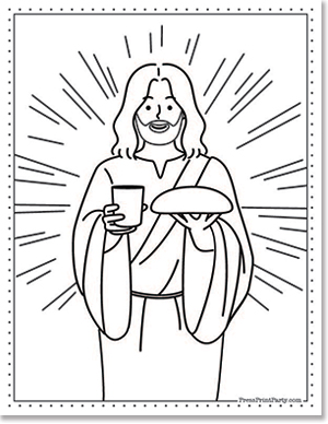 Free religious coloring pages for easter holy week