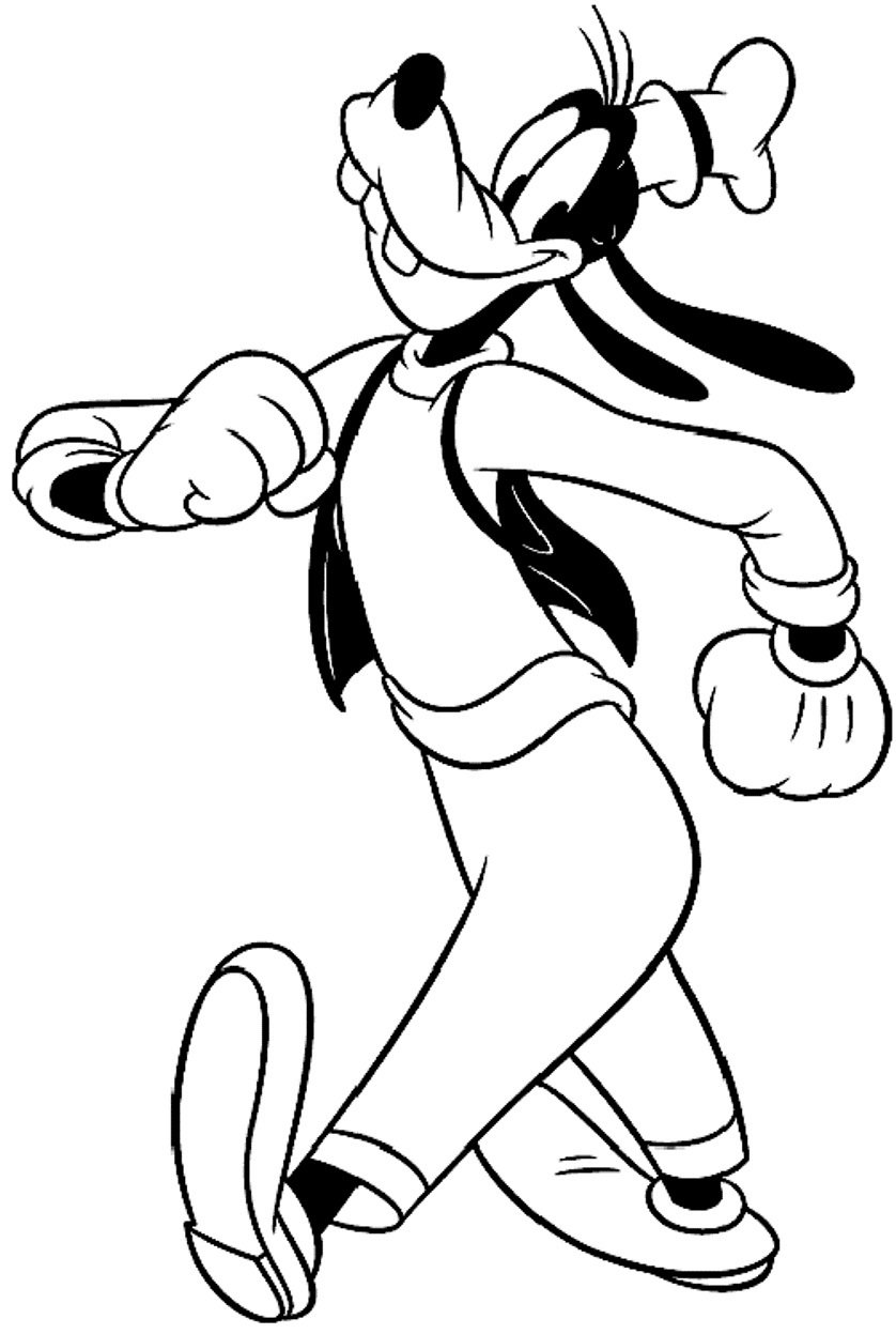 Goofy coloring pages printable for free download