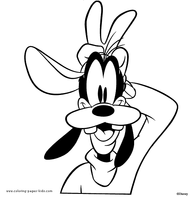 Goofy coloring pages