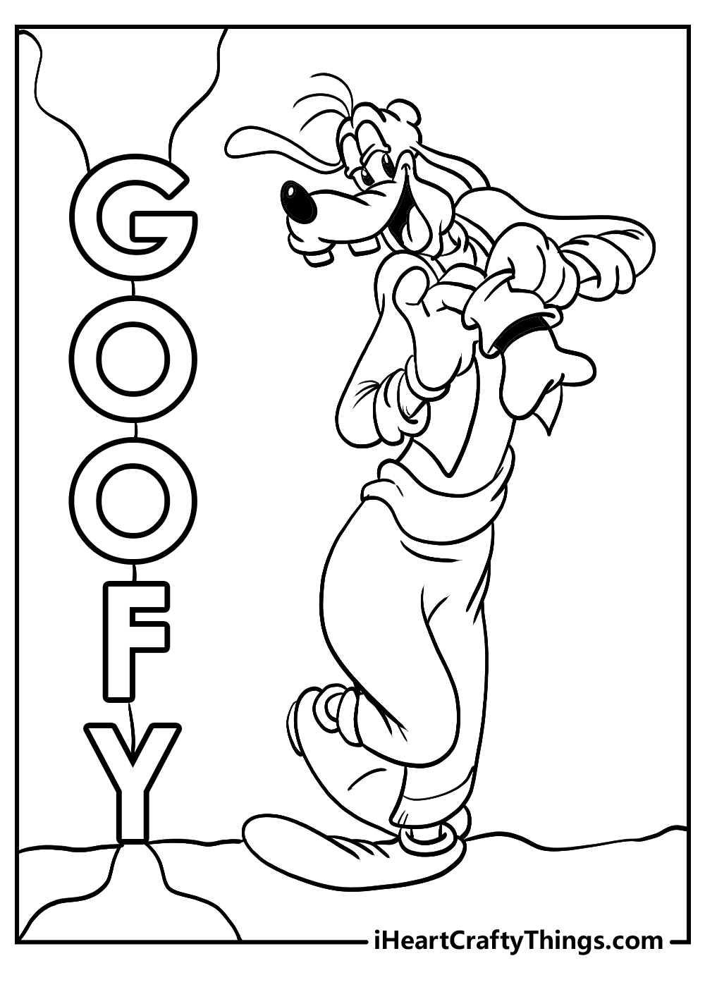 Printable goofy coloring pages updated