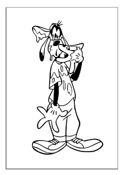 Unleash imagination with printable goofy coloring sheets for children