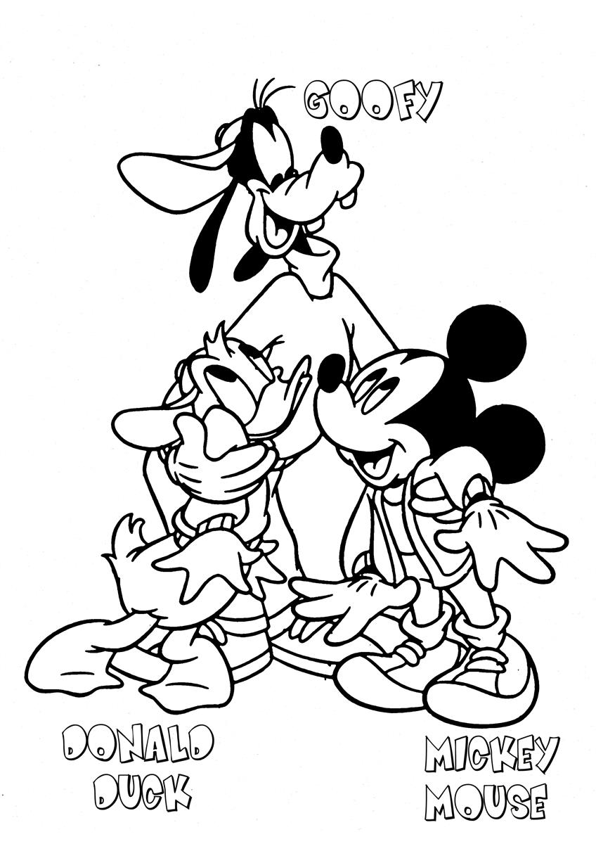 Mickey mouse coloring page