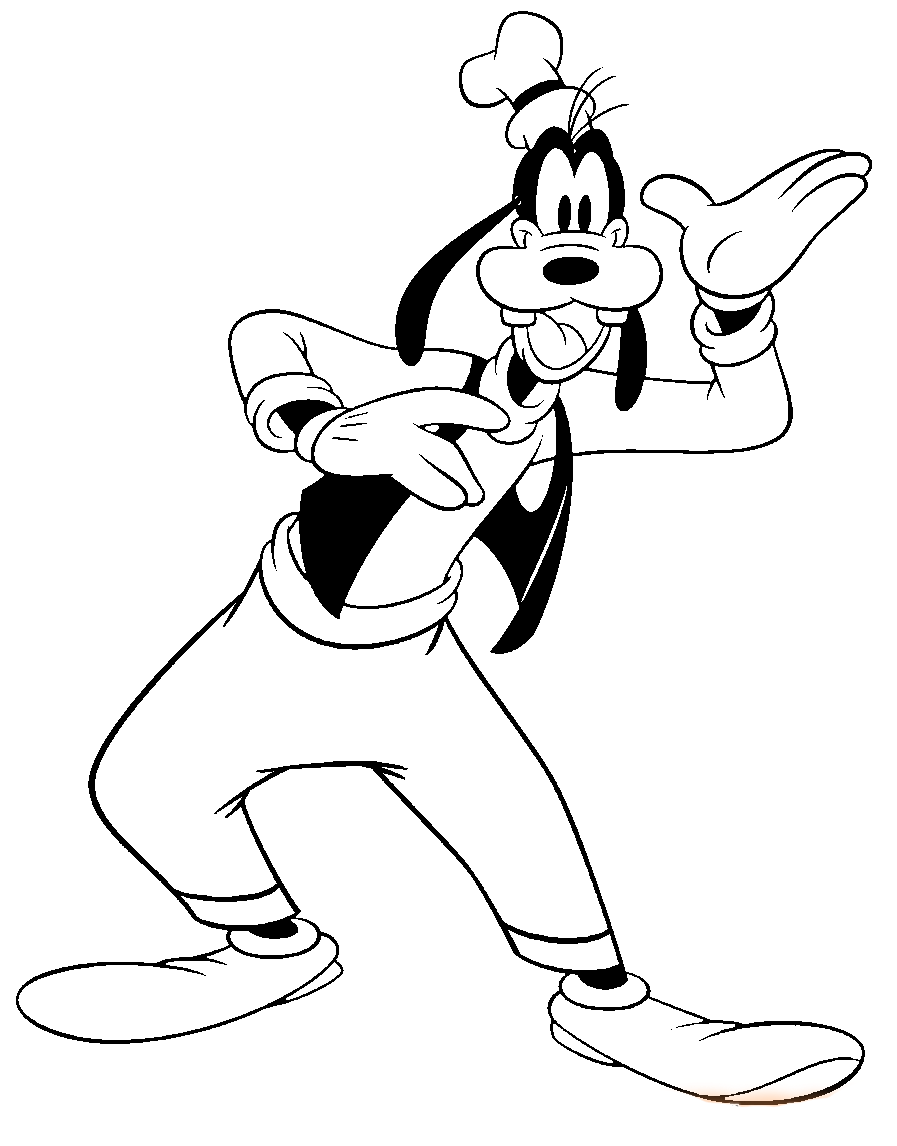 Goofy coloring pages printable for free download