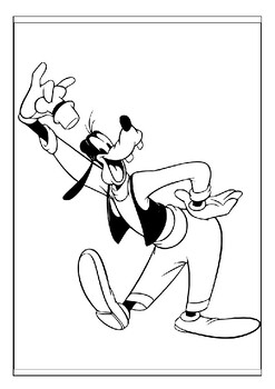 Get creative with our printable goofy coloring pages collection pages