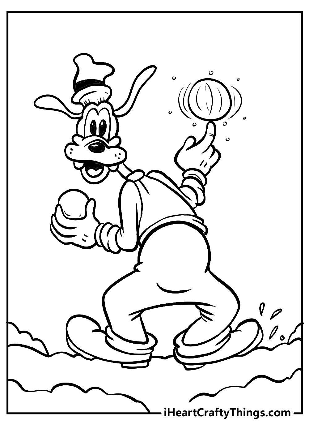 Printable goofy coloring pages updated