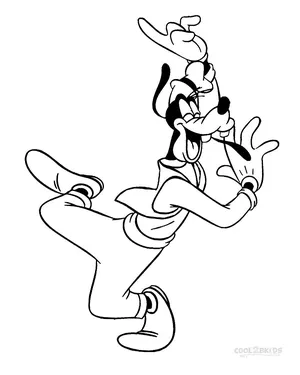 Goofy coloring pages