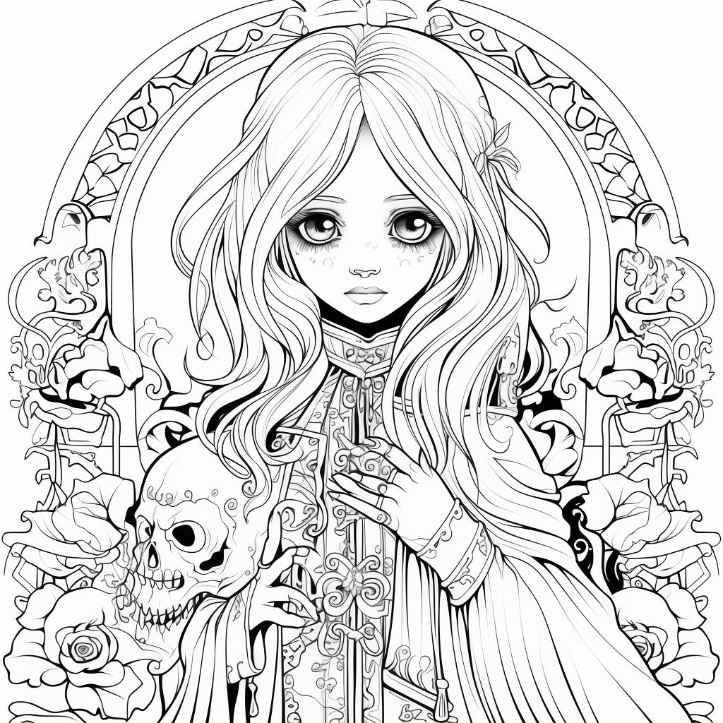 Gothic coloring pages