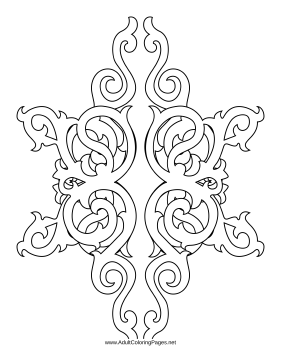 Gothic coloring page