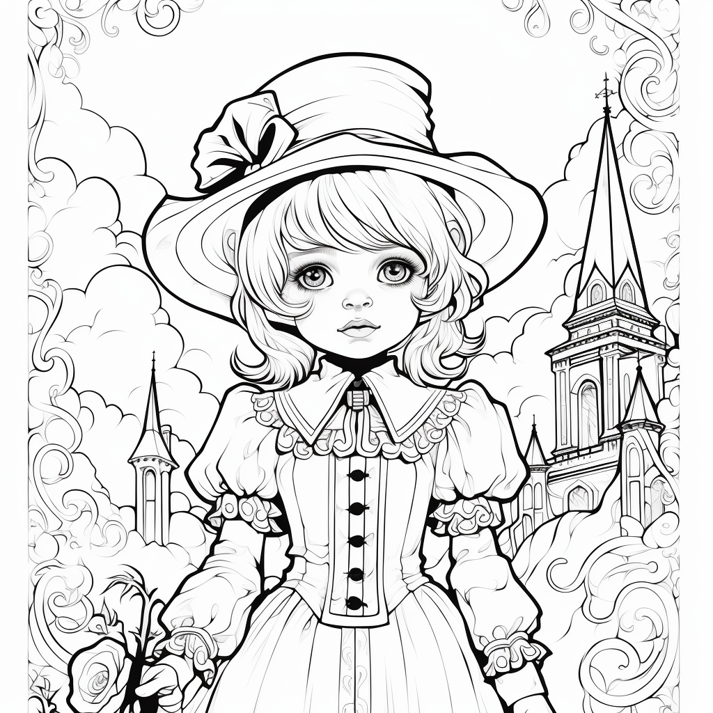 Gothic coloring pages