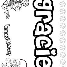 Gracie coloring pages