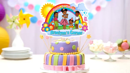 Gracies corner birthday party digital coloring page