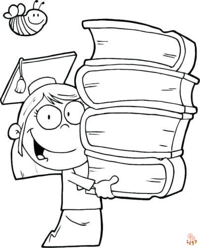 Celebrate graduation with fun and free graduation coloring pages