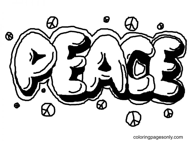 Graffiti coloring pages printable for free download