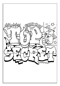 Unleash your inner artist with our printable graffiti coloring sheets pages