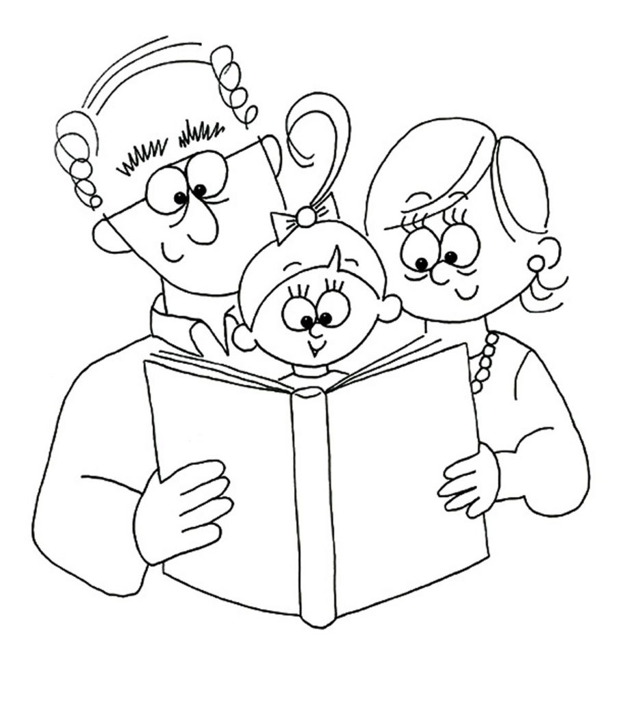 Top grandparents day coloring pages for your little ones