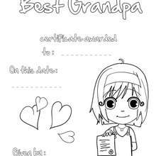 Grandparents day coloring pages