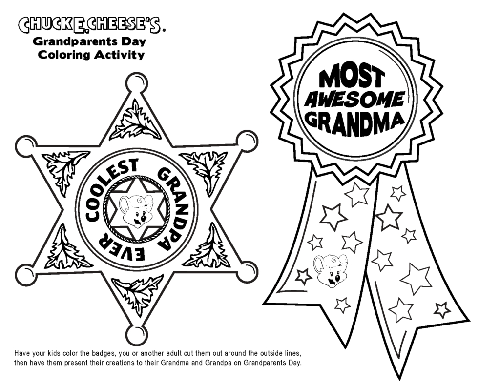 Grandparents day coloring pages