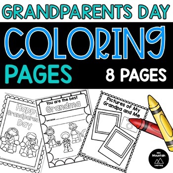 Grandparents day coloring page tpt