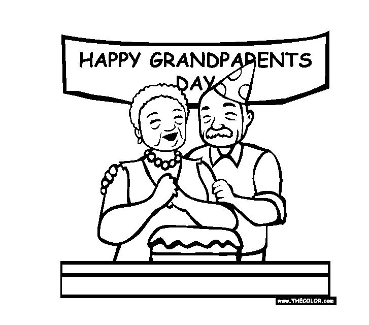 Free printable grandparents day coloring pages