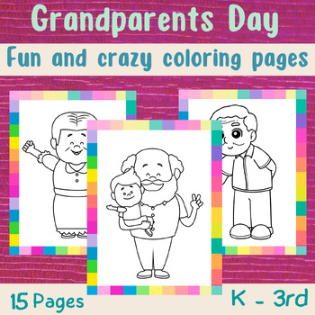 Grandparents day coloring page tpt