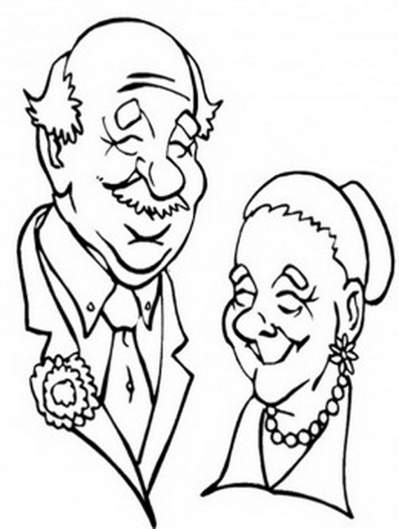 Coloring pages grandparents day coloring pages