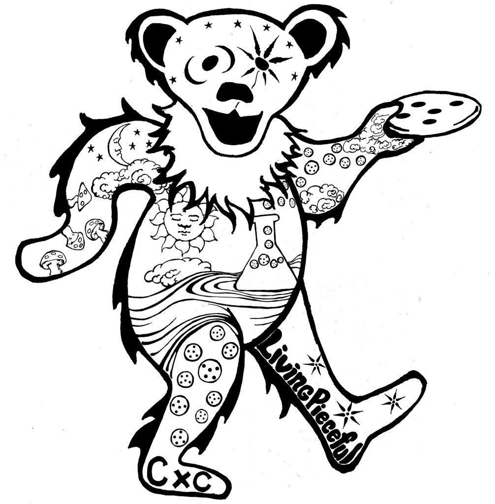 Vibrant grateful dead coloring pages