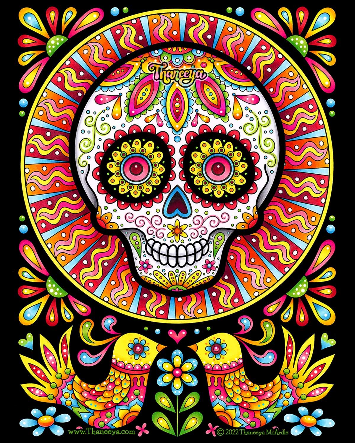 Ultimate day of the dead coloring book by mcardle