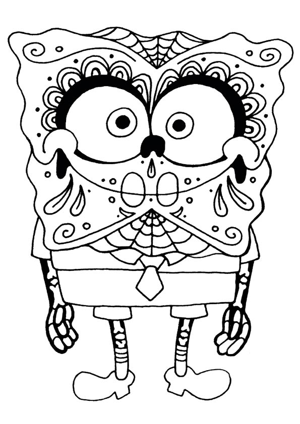 Free printable day of the dead coloring pages