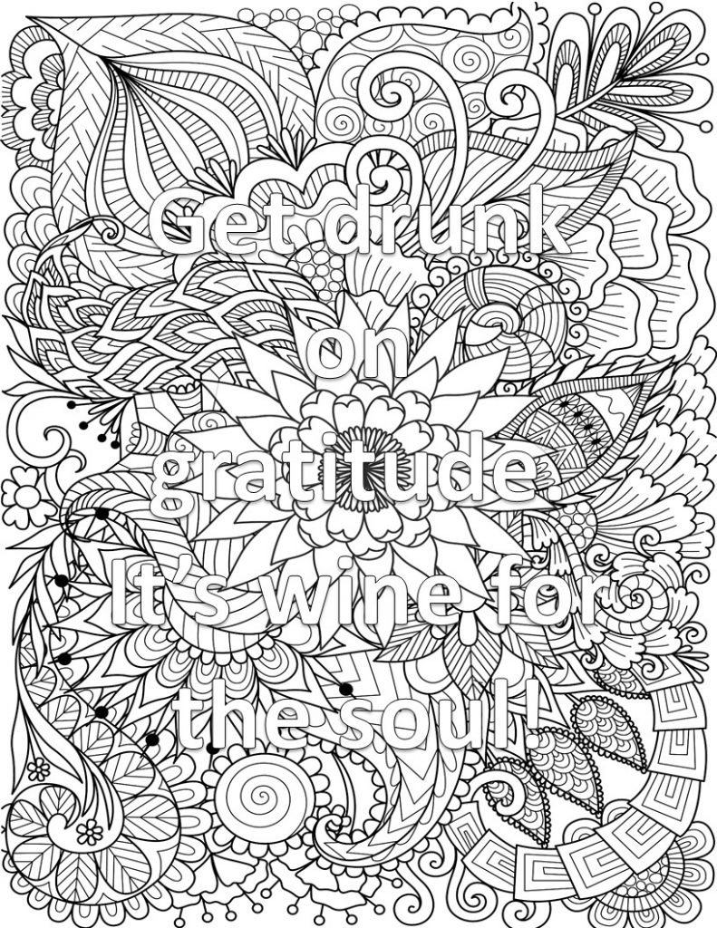 Free printable gratitude coloring pages