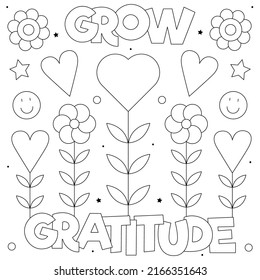 Gratitude coloring pages stock photos and pictures