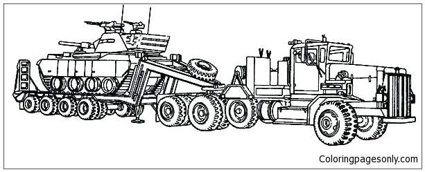 Grave digger monster truck coloring page