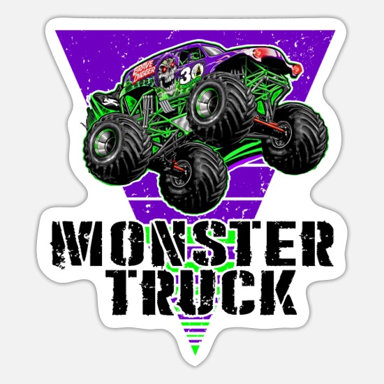 Monster truck grave digger sticker