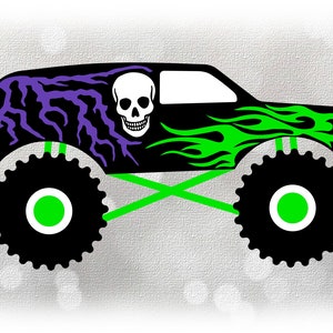 Grave digger monster truck svg