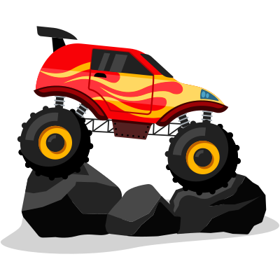 Monster truck coloring pages