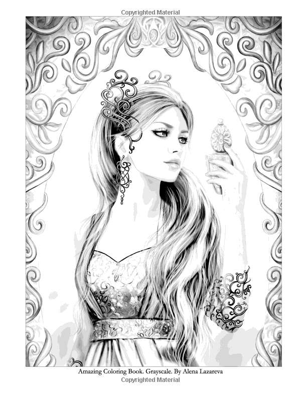 Fashion coloring book grayscale coloring book for adults adult coloring designs fashion coloring book grayscale coloring