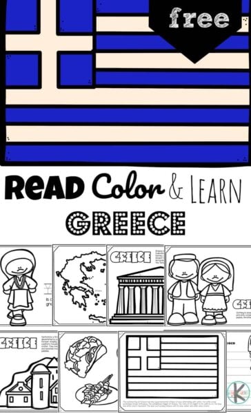 Free printable greece coloring pages to read color learn