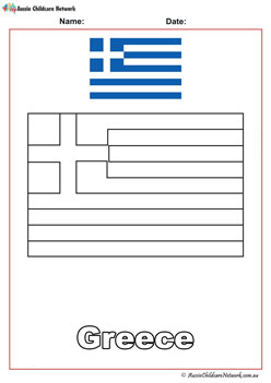 World flags colouring pages