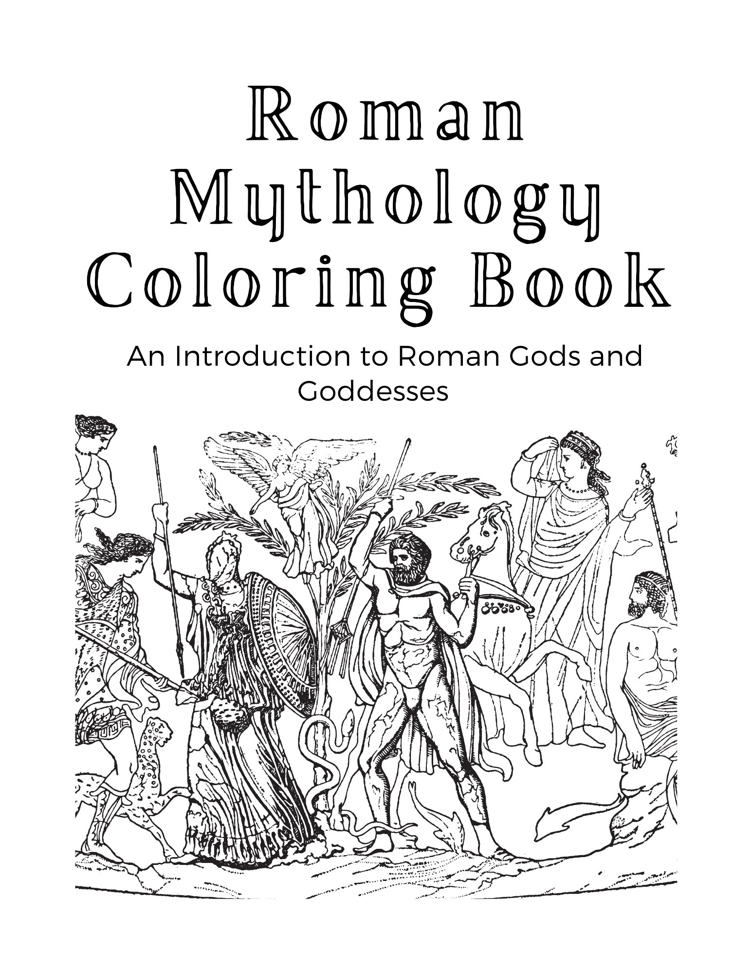 Titvs classics roman mythology coloring book an introduction to roman gods and goddesses