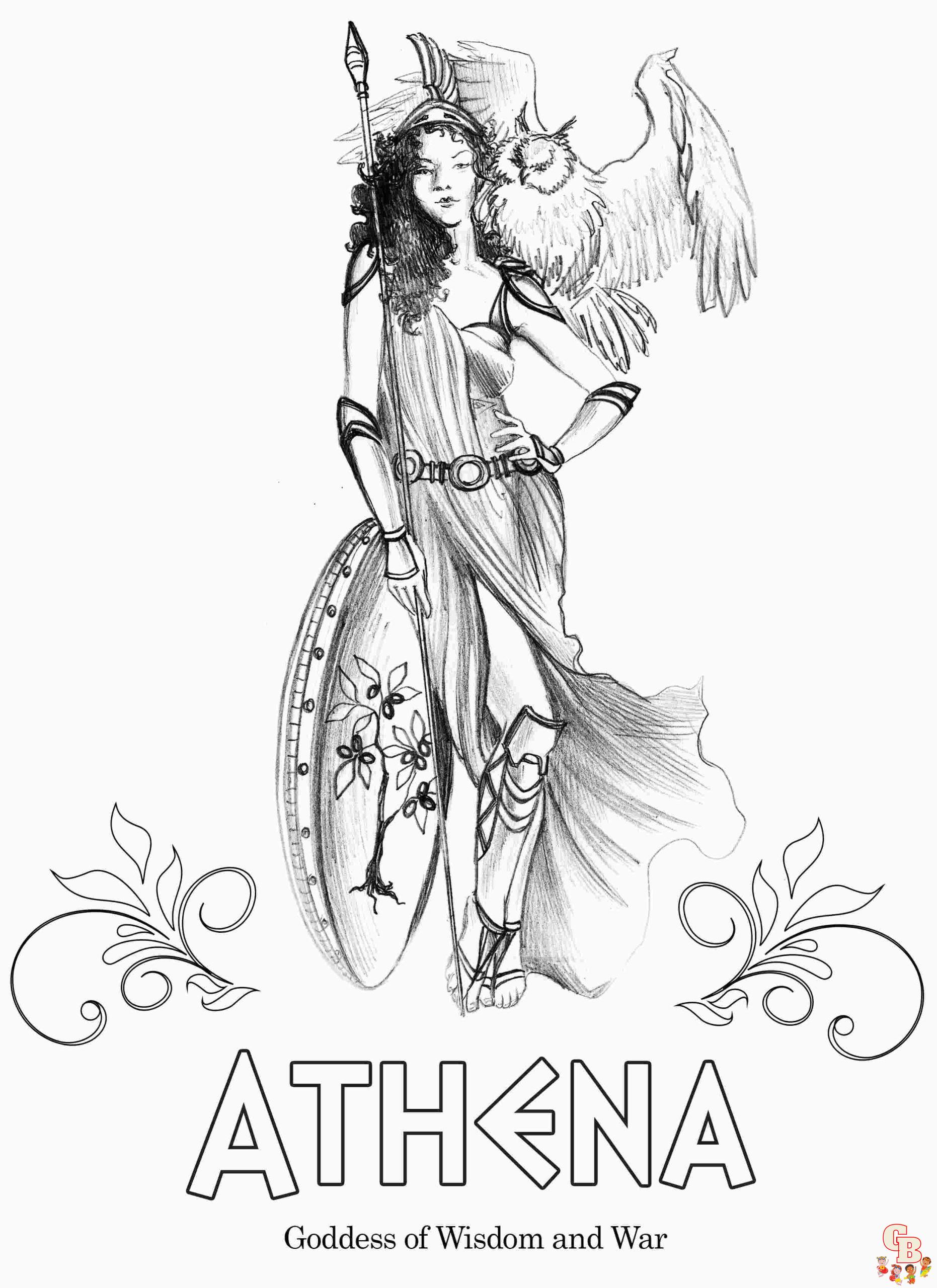 Printable greek mythology coloring pages free