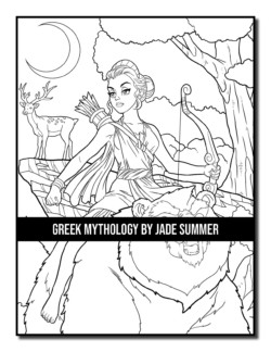 Greek mythology coloring book jade summer